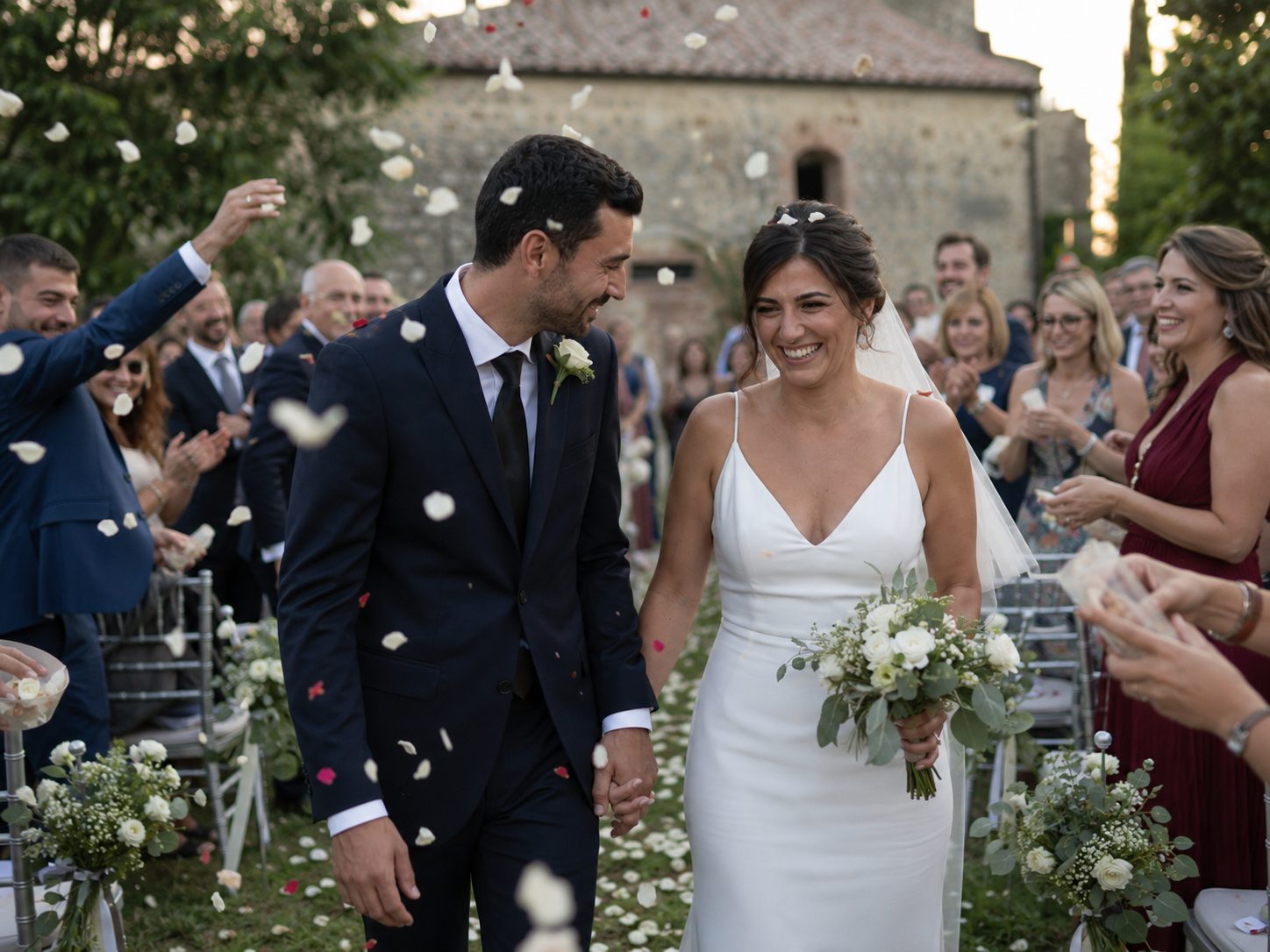 Sposi durante il primo ballo, matrimonio in Calabria