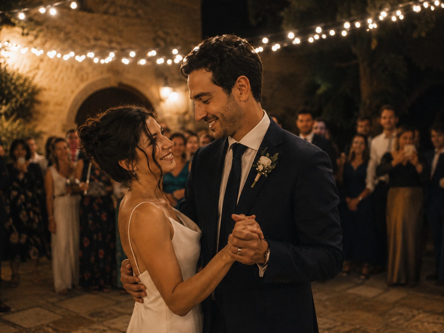 Momento del ricevimento di matrimonio